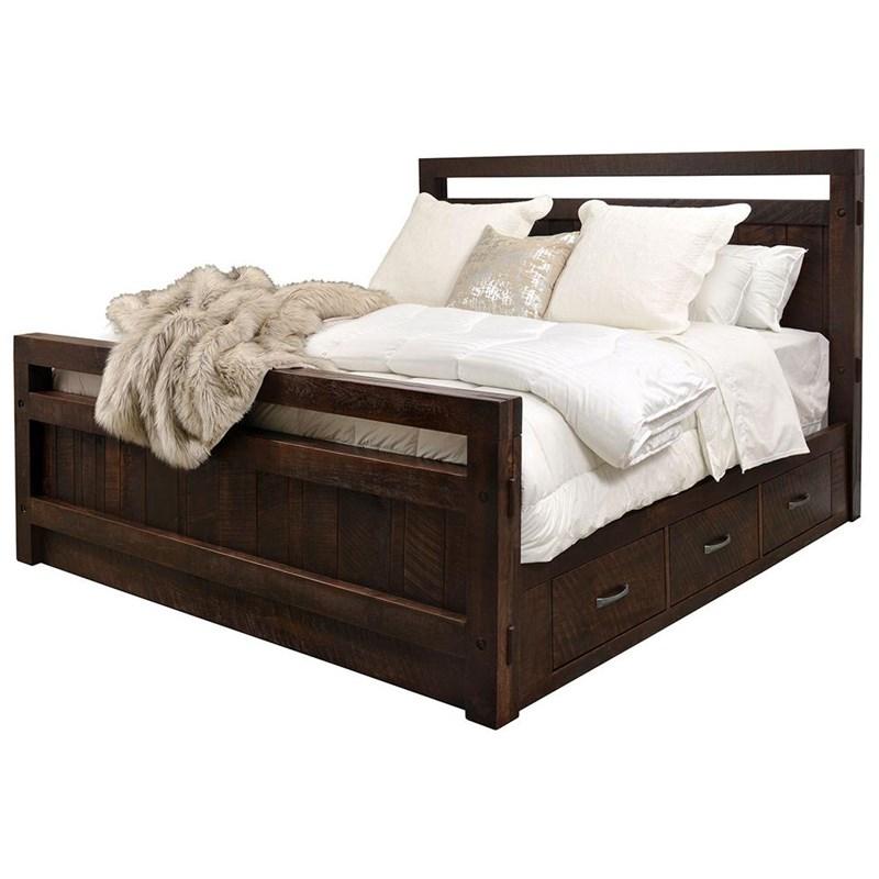 Timber Solid Wood Storage Bed
