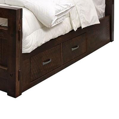 Timber Solid Wood Storage Bed