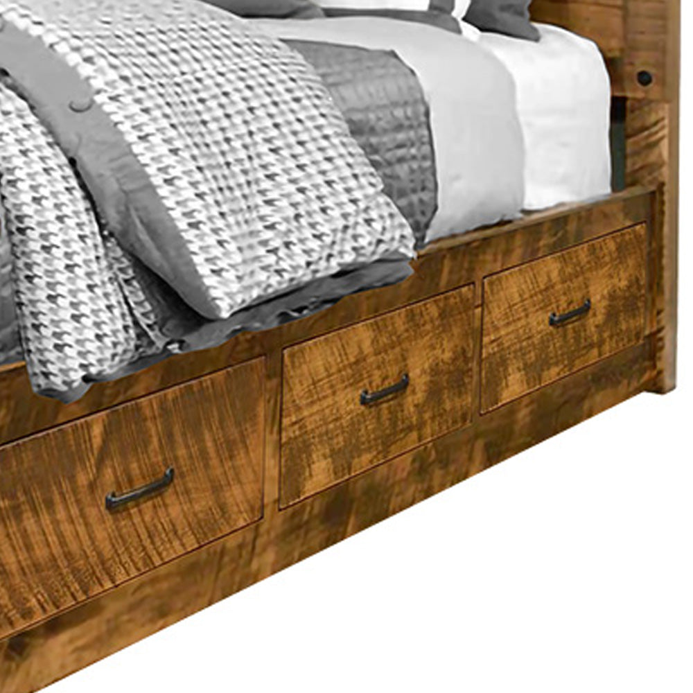 Millwood Solid Wood Flat Top Bed