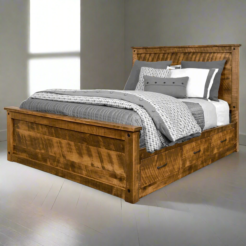 Alpine Solid Wood Storage bed