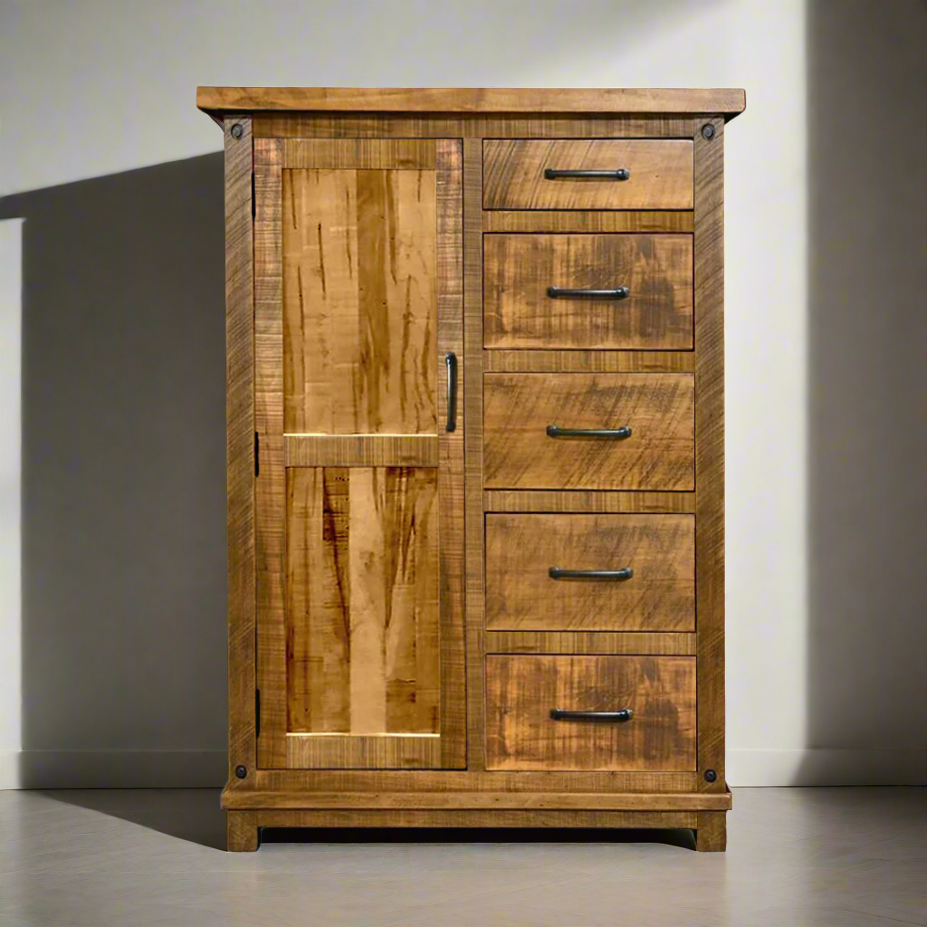 Commode Adirondack en bois massif pour homme