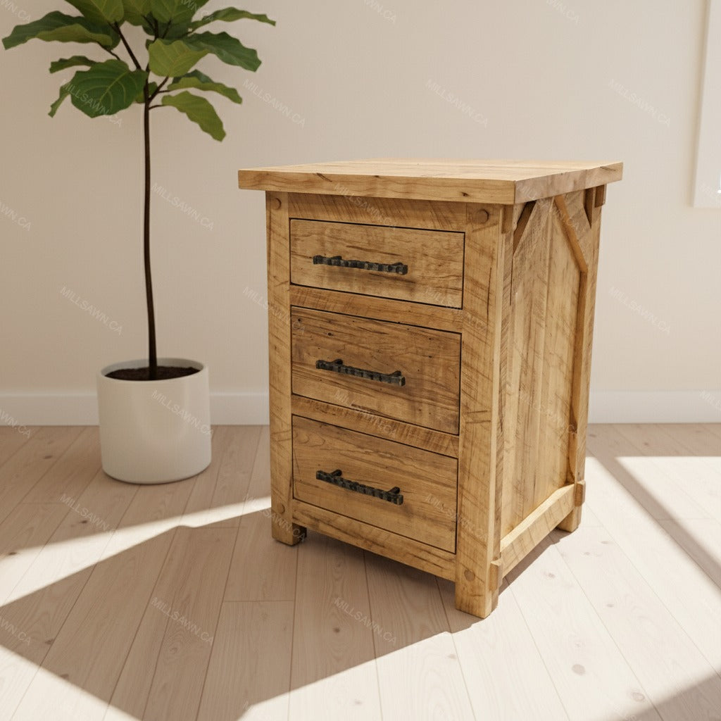 Barnwood Solid Wood Nightstand