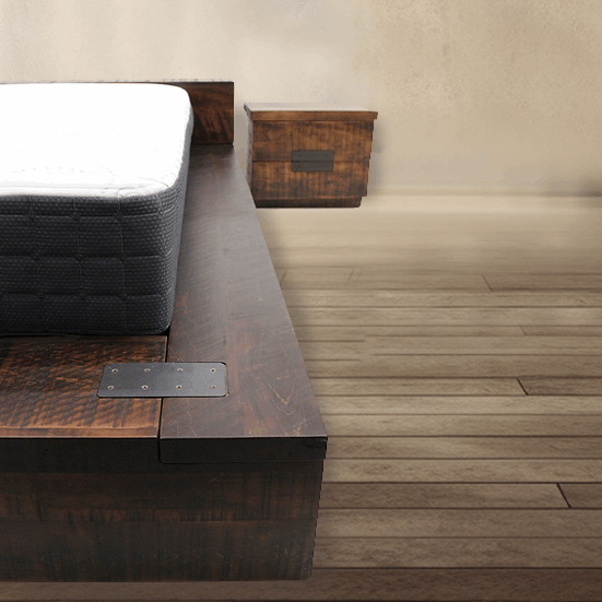 Arthur Philippe Solid Wood Bed