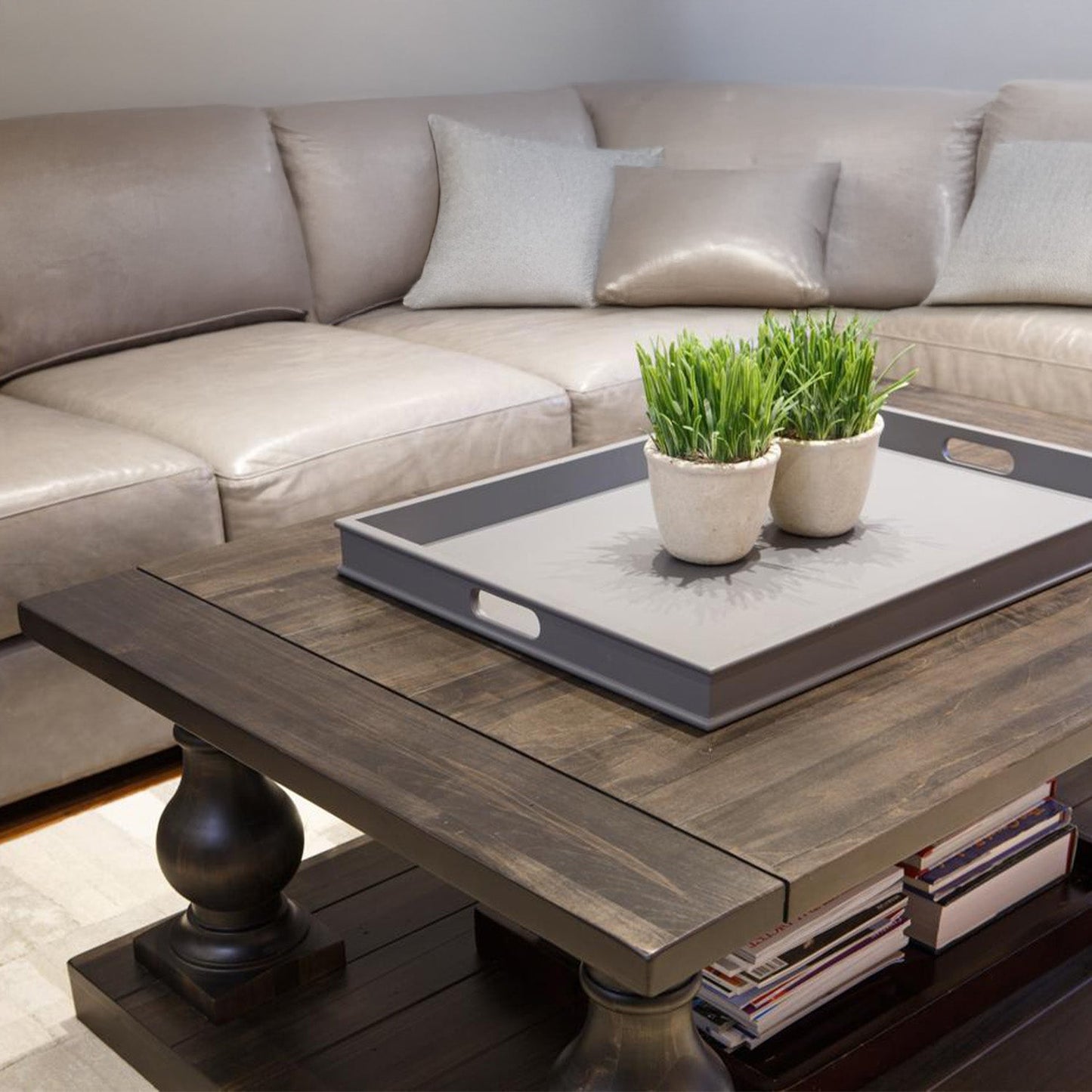 Table basse en bois massif Belemy