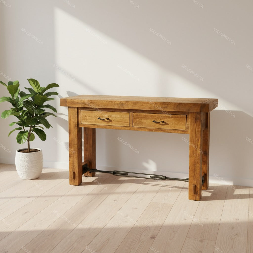 Table de canapé en bois massif Benchmark
