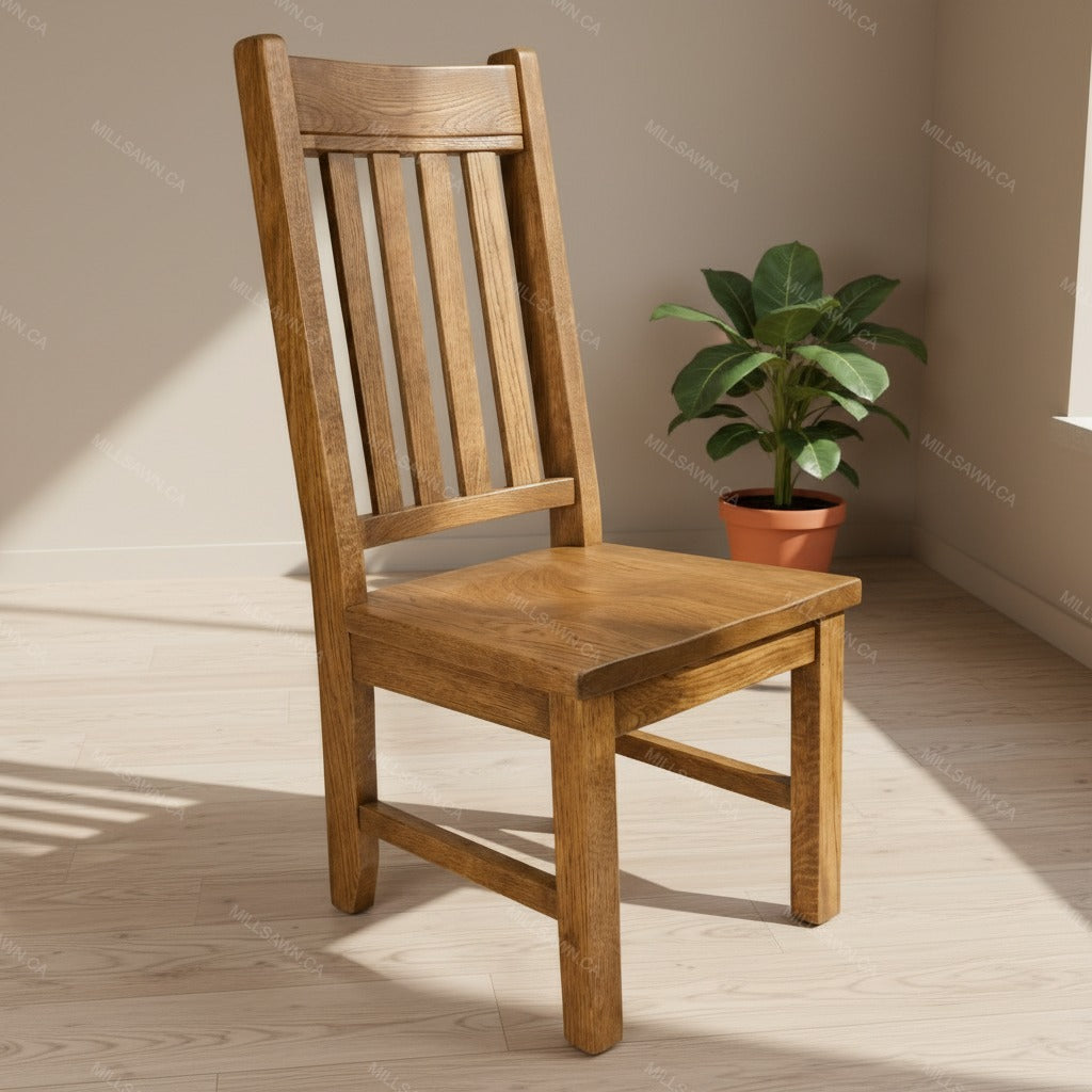 Benchmark Solid Wood Slatback Side Chair