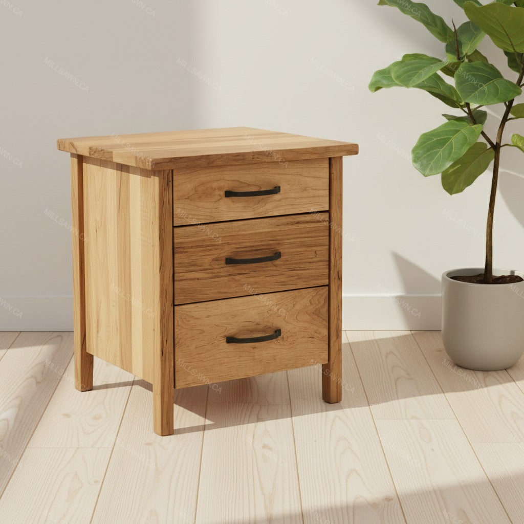 Cali Solid Wood Nightstand