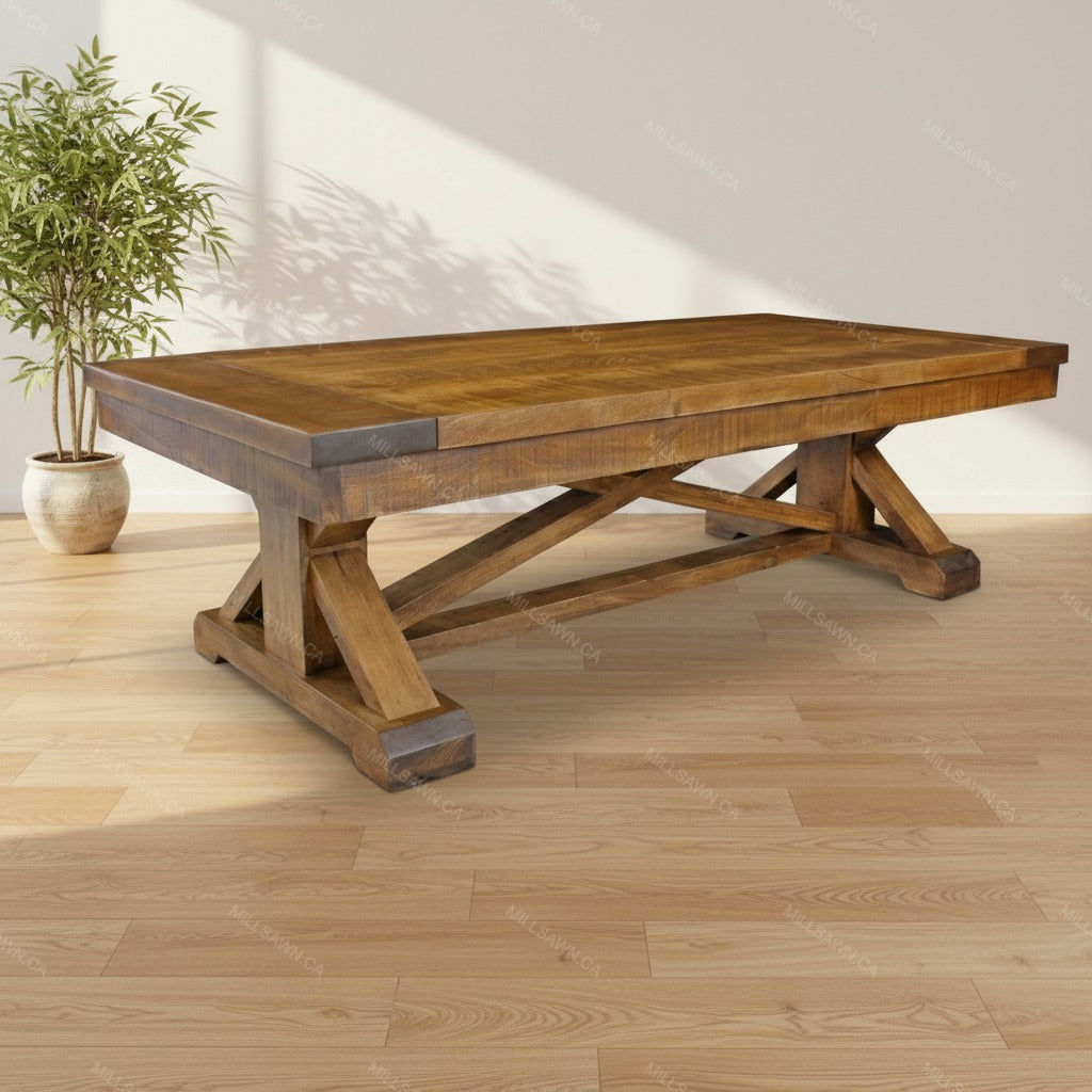Table basse en bois massif Cross Creek