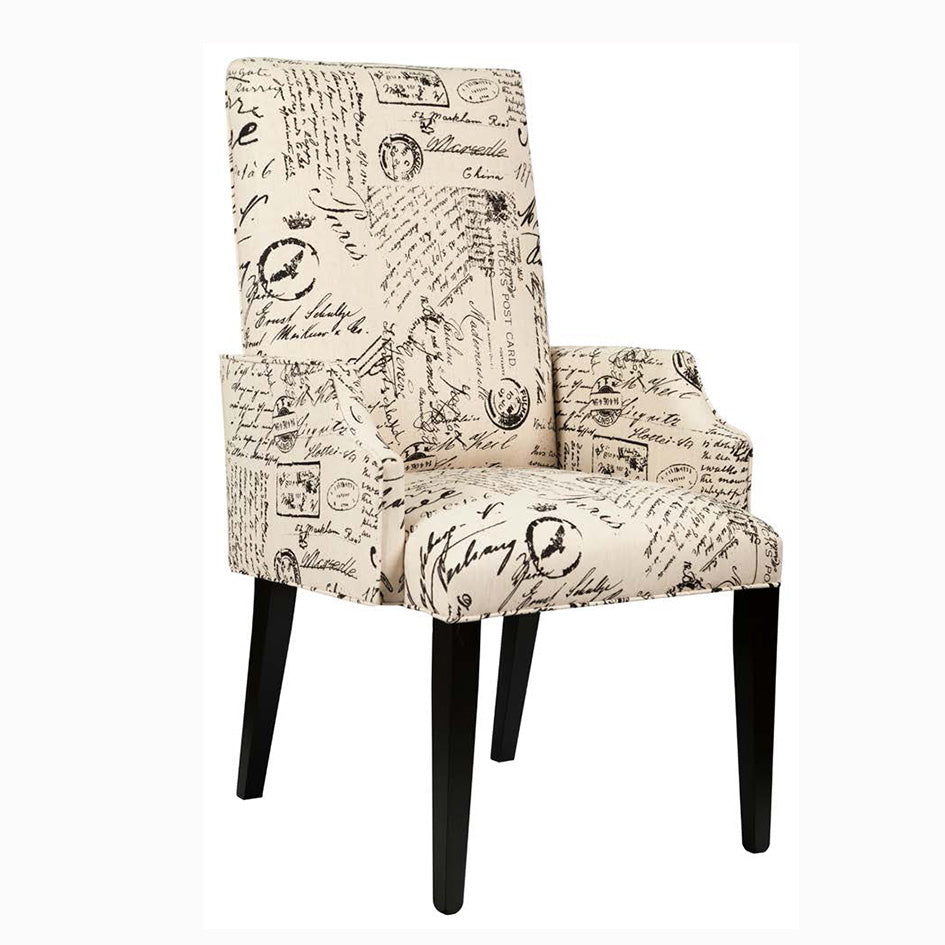 Parsons Arm Chair With Piping
