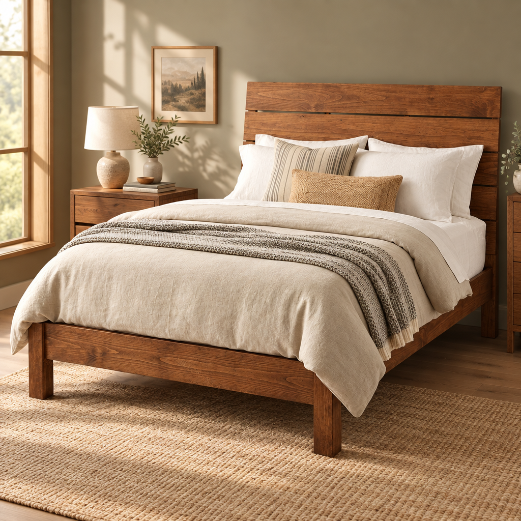 Isla Solid Wood Bed