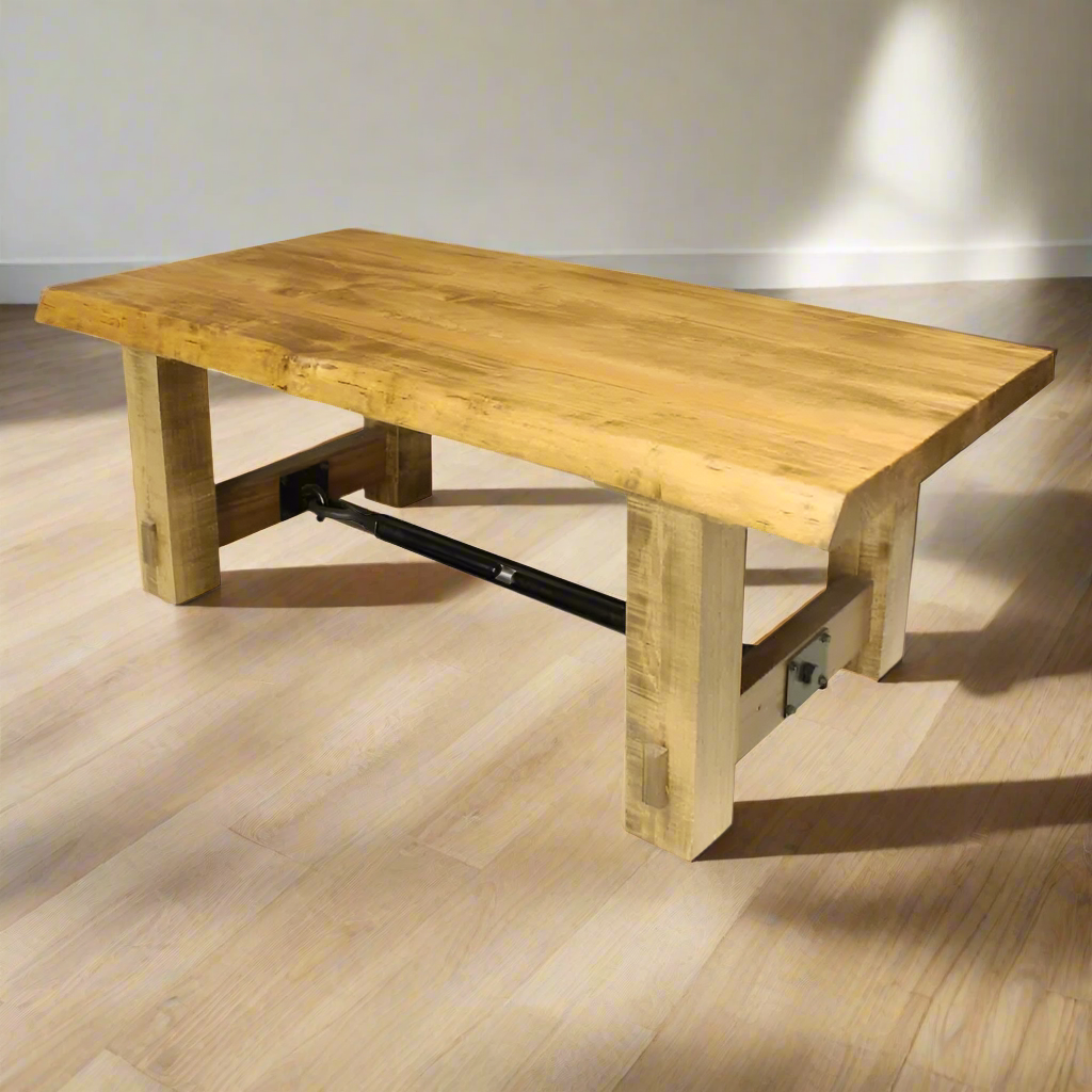 Table basse Benchmark Live Edge en bois massif