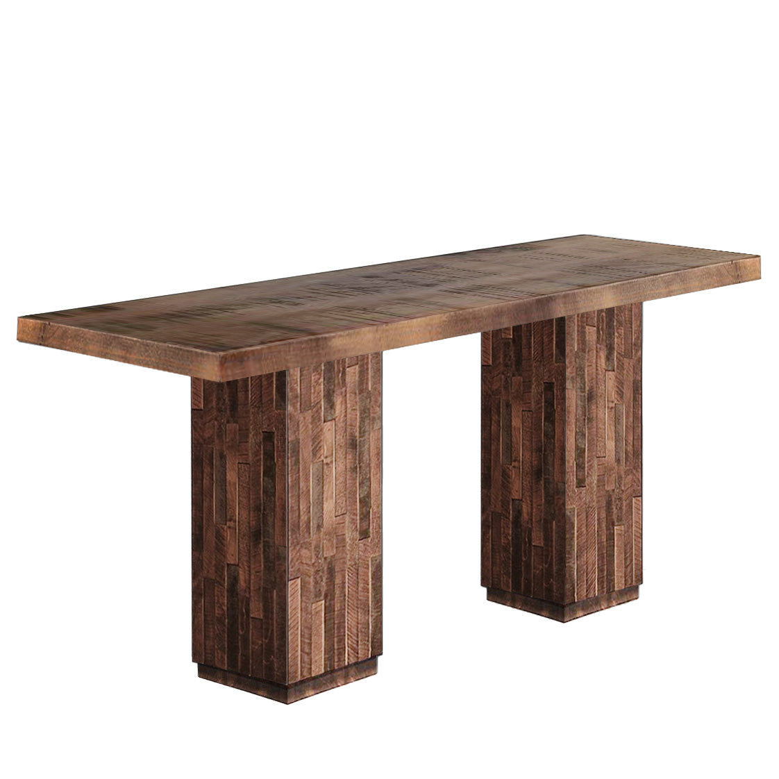 Table de canapé en bois massif Ledge Rock