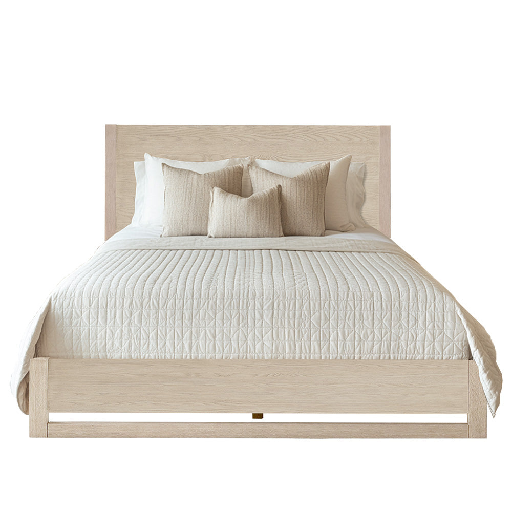 Lit plateforme en bois massif Leroy