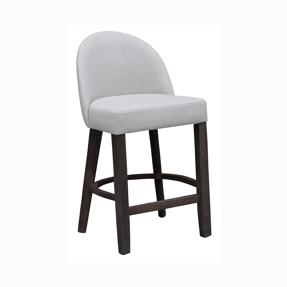Manny Upholstered Solid Wood Bar Chair