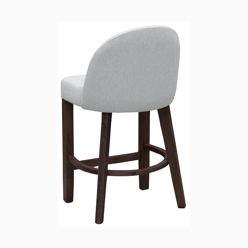 Manny Upholstered Solid Wood Bar Chair