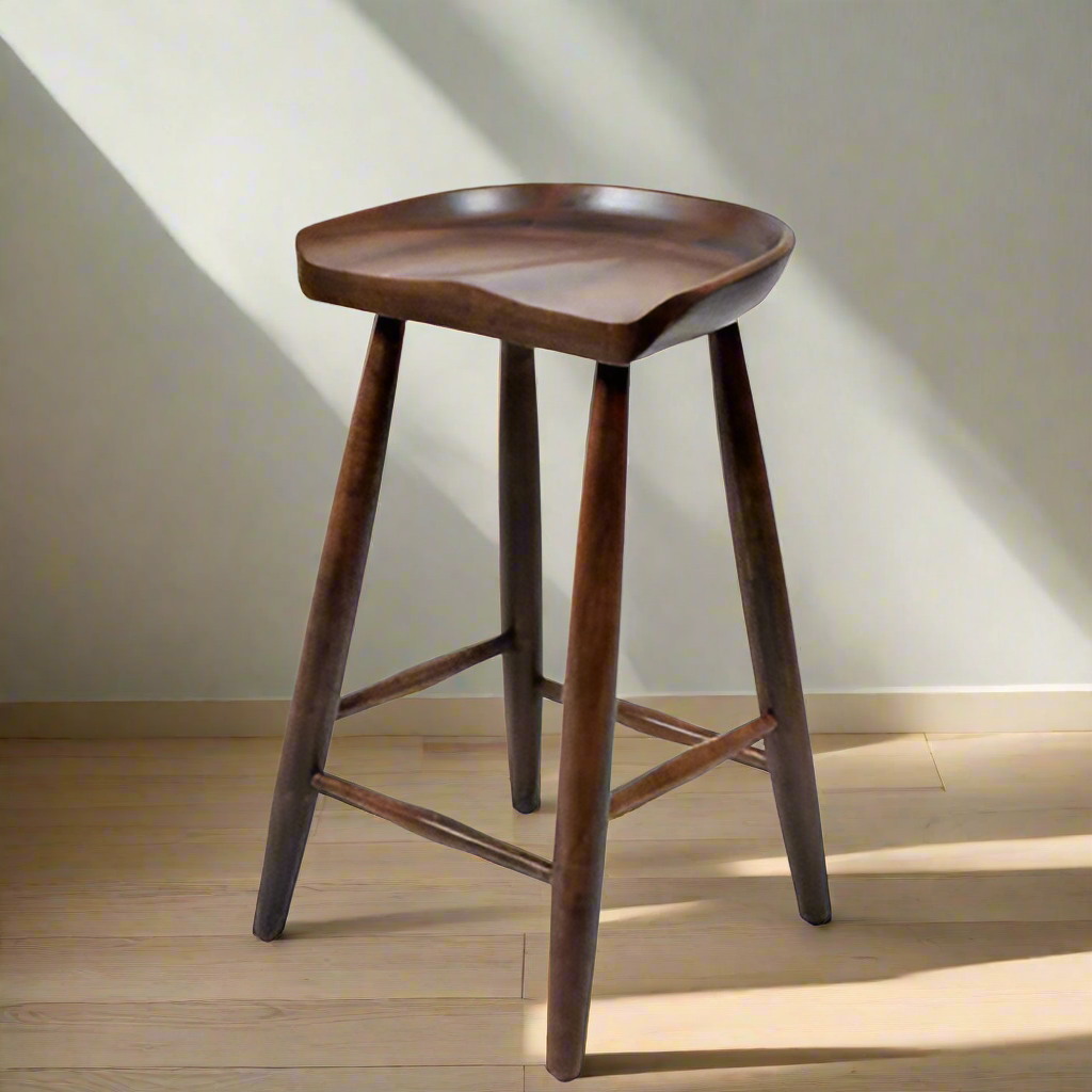 Massey Solid Wood Bar Stool