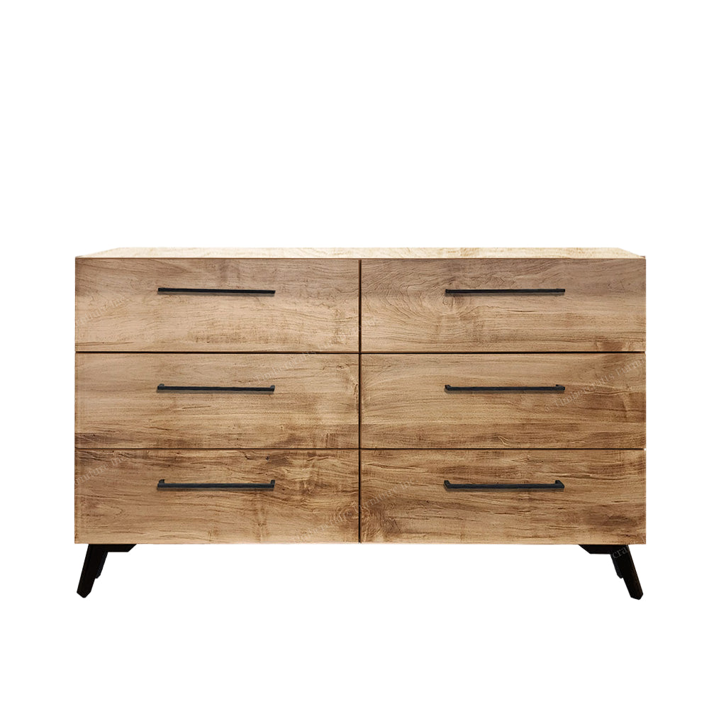 Wooden dresser with four drawers on a white background, featuring the brand 'TC Furniture'.