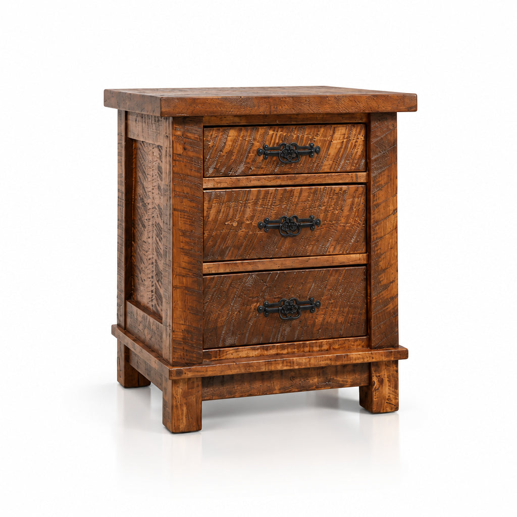 Table de chevet en bois massif Ranch