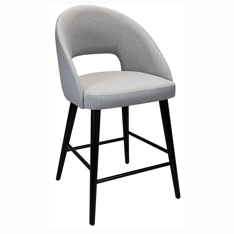 Orlie Upholstered Solid Wood Bar Chair