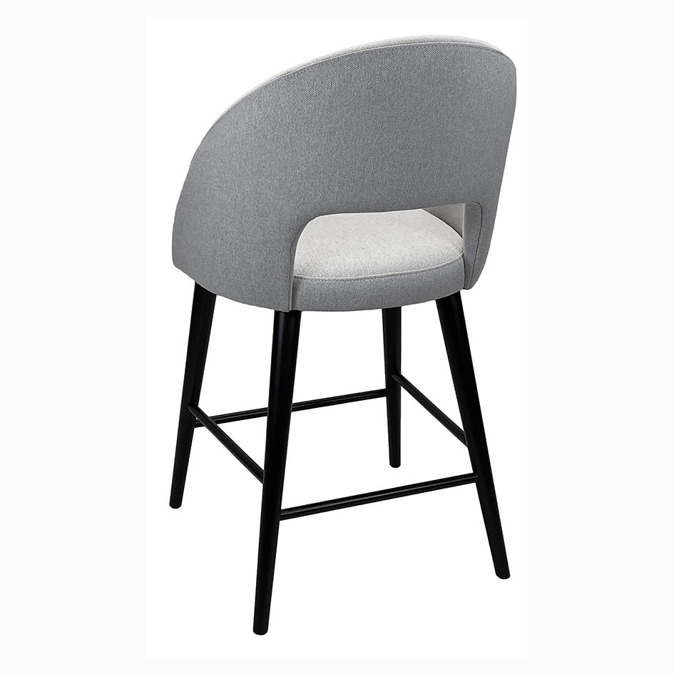 Orlie Upholstered Solid Wood Bar Chair