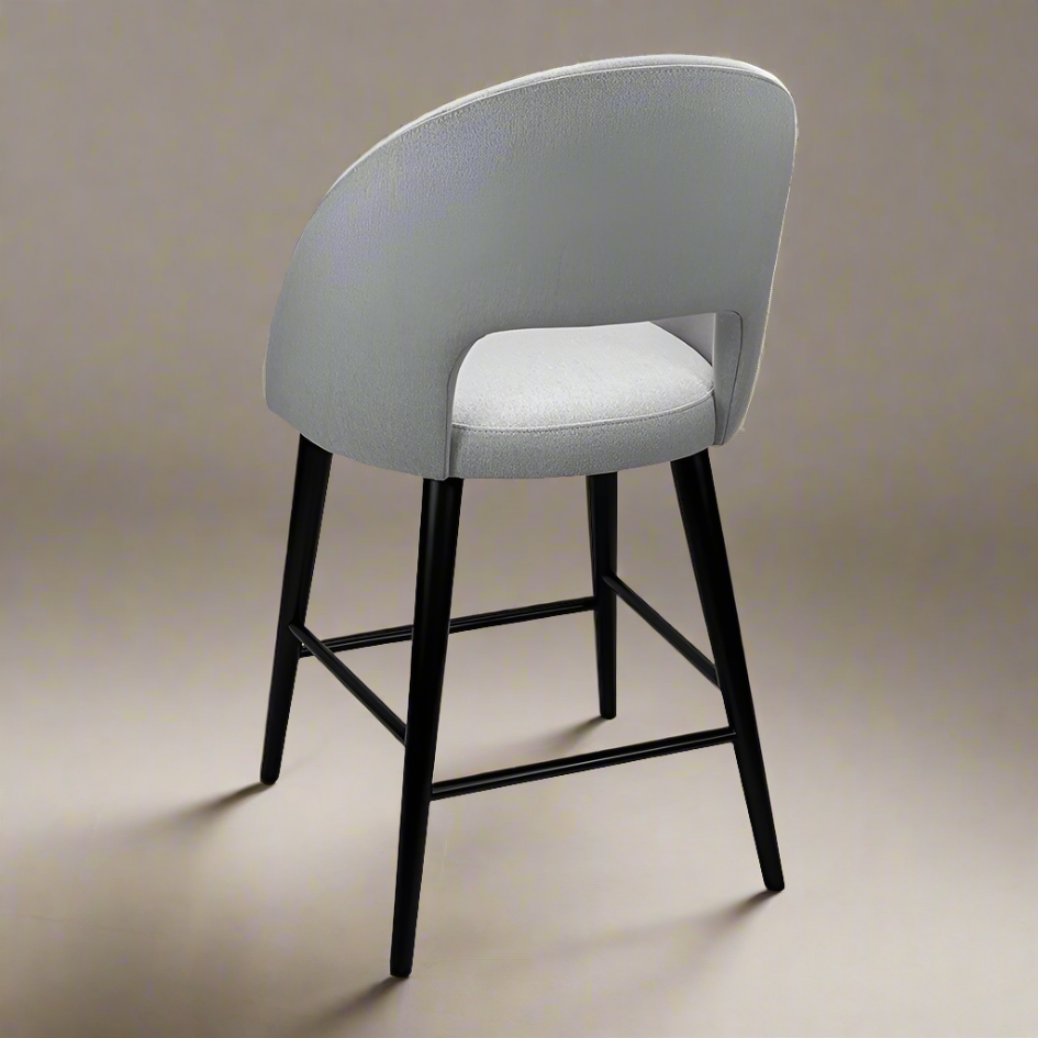 Orlie Upholstered Solid Wood Bar Chair
