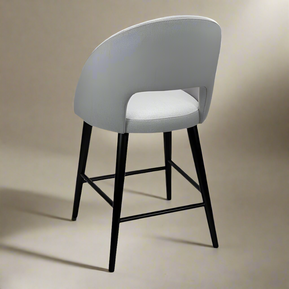 Orlie Upholstered Solid Wood Bar Chair