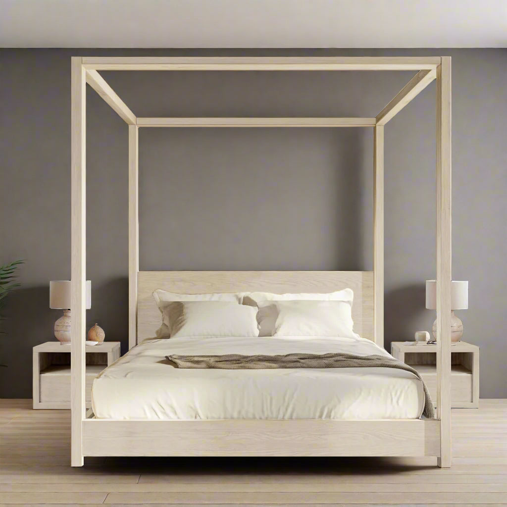 Lit en bois massif Pintura