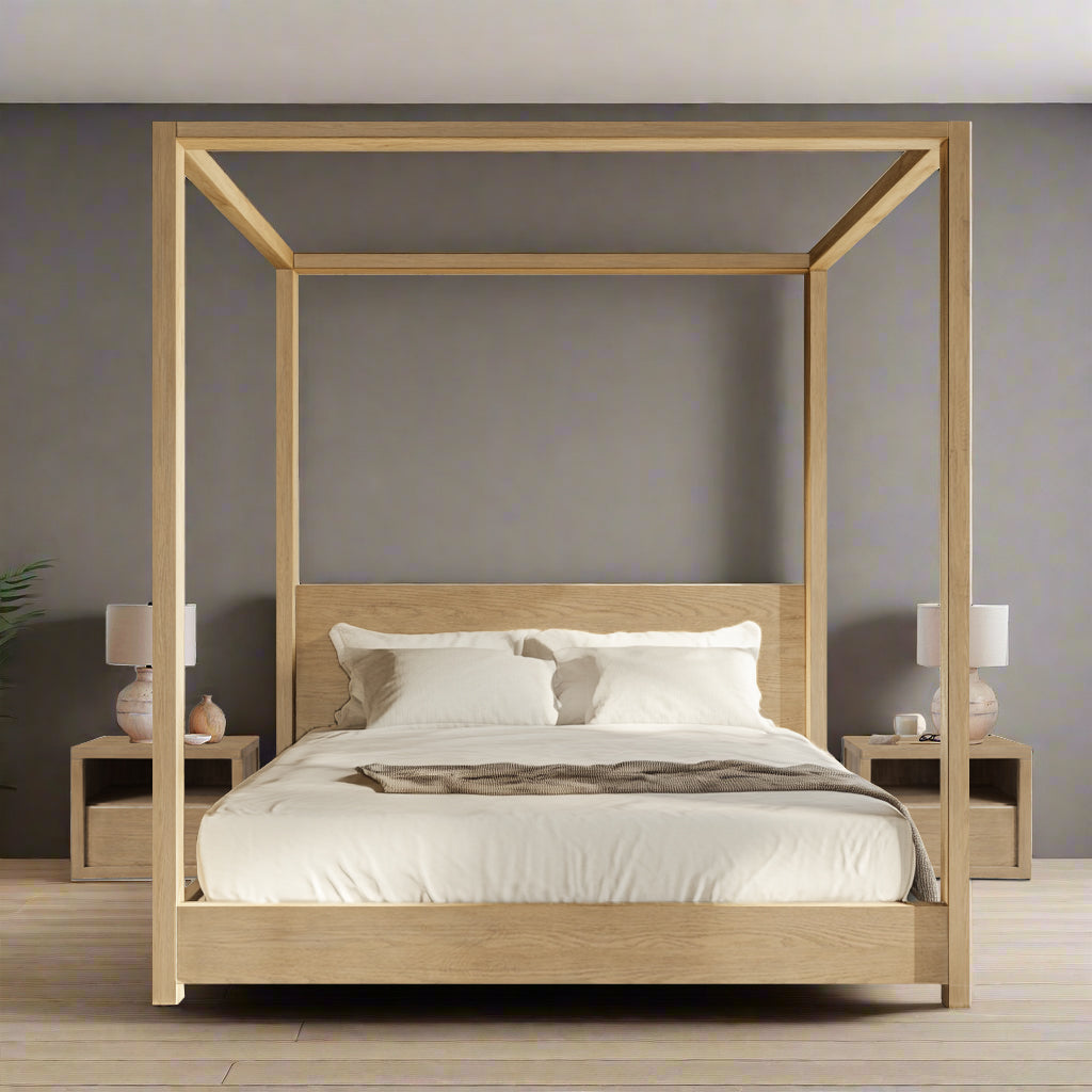 Pintura Solid Wood Bed