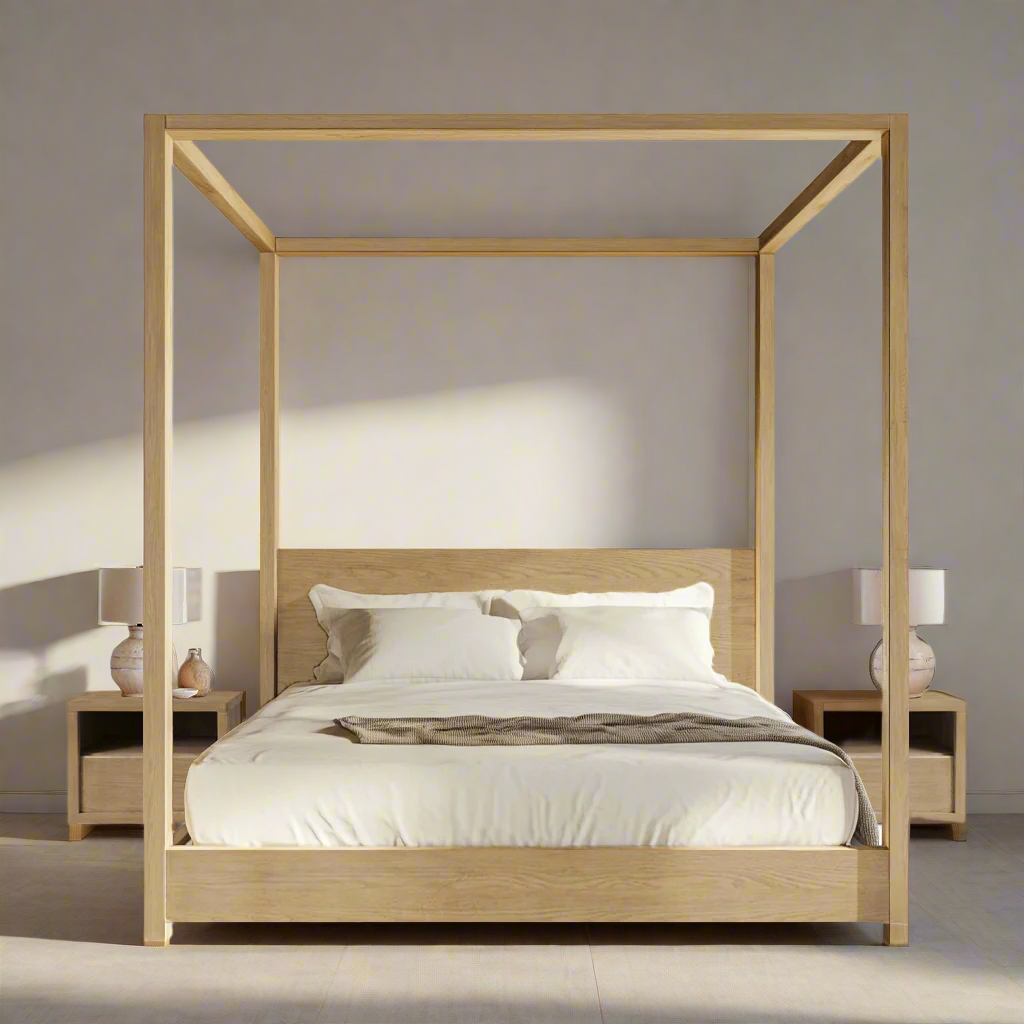 Pintura Solid Wood Bed