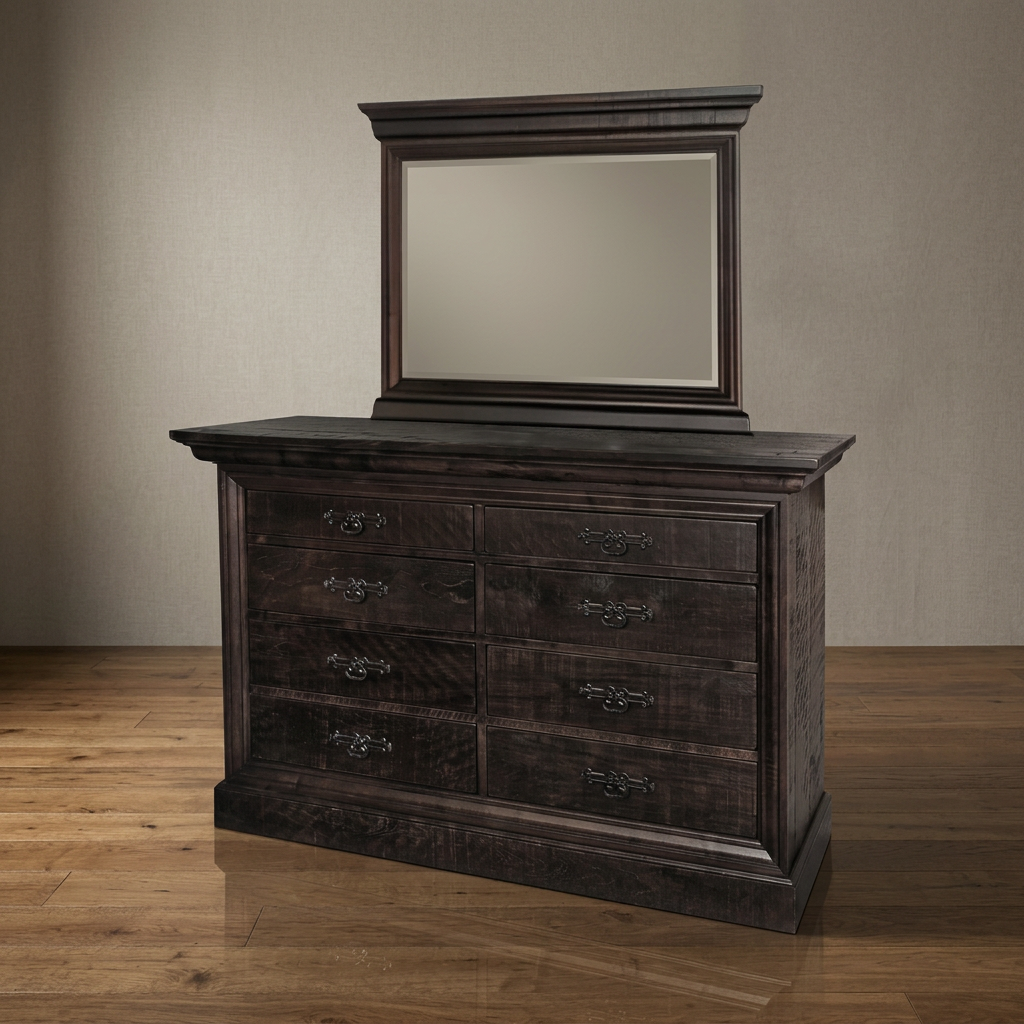 Rustic Philippe Solid Wood Mirror