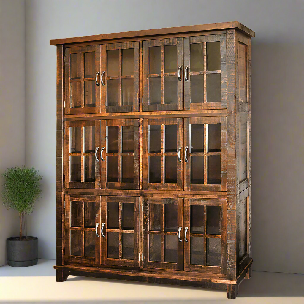 Armoire murale en bois massif Ranch