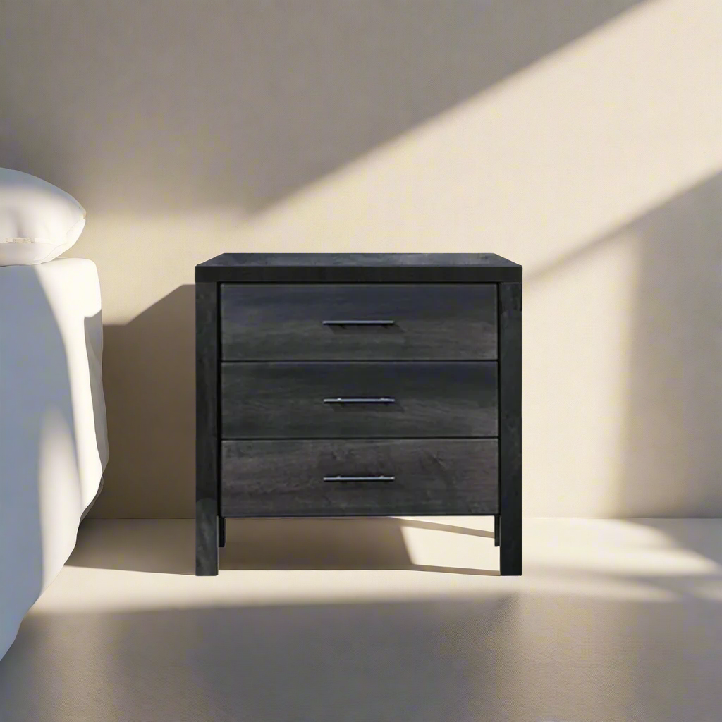 Table de chevet en bois massif Senora