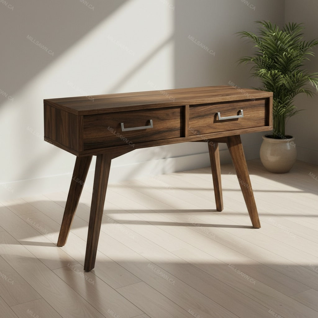Vanguard Solid Wood Sofa Table With Drawers