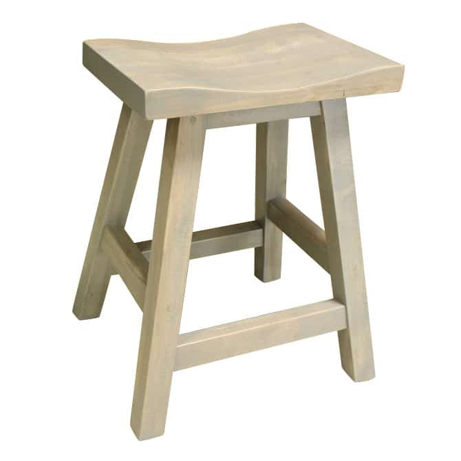 Yukon Solid Wood Saddle Stool