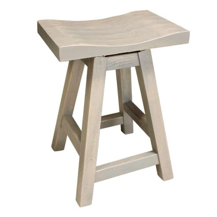 Yukon Solid Wood Saddle Stool