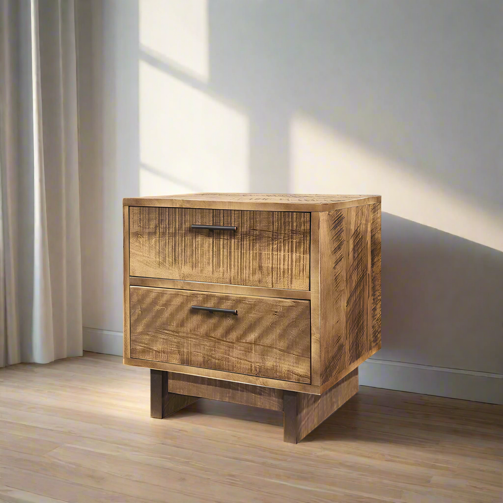 Table de chevet en bois massif Baywood