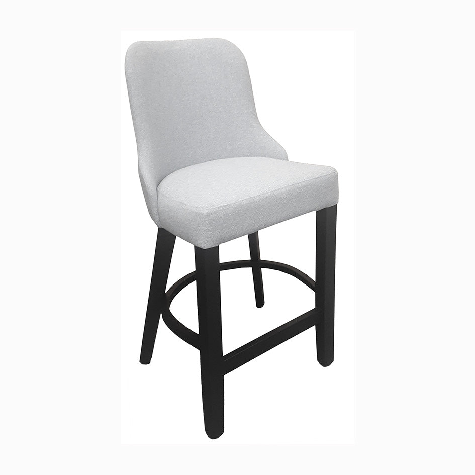 Mariot Upholstered Solid Wood Bar Chair