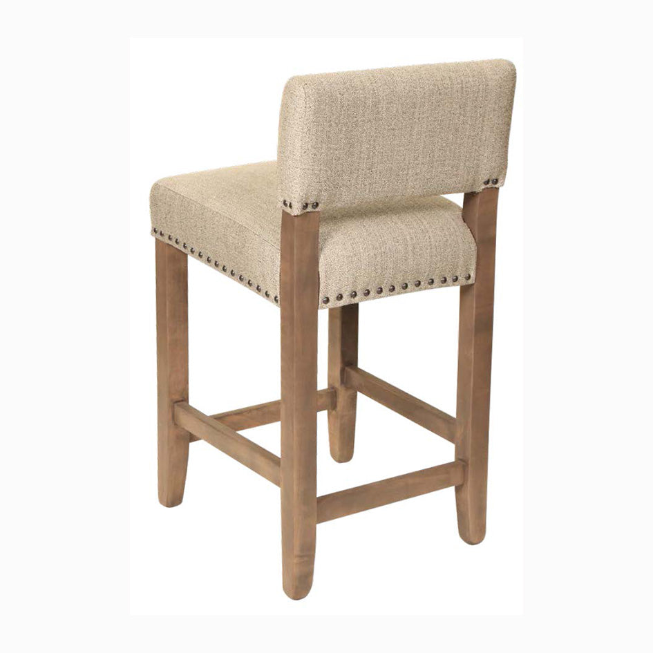 Salwick Upholstered Solid Wood Bar Chair