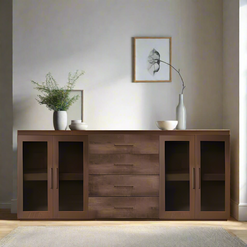 Bristol Sideboard With Drawers - Glass Door