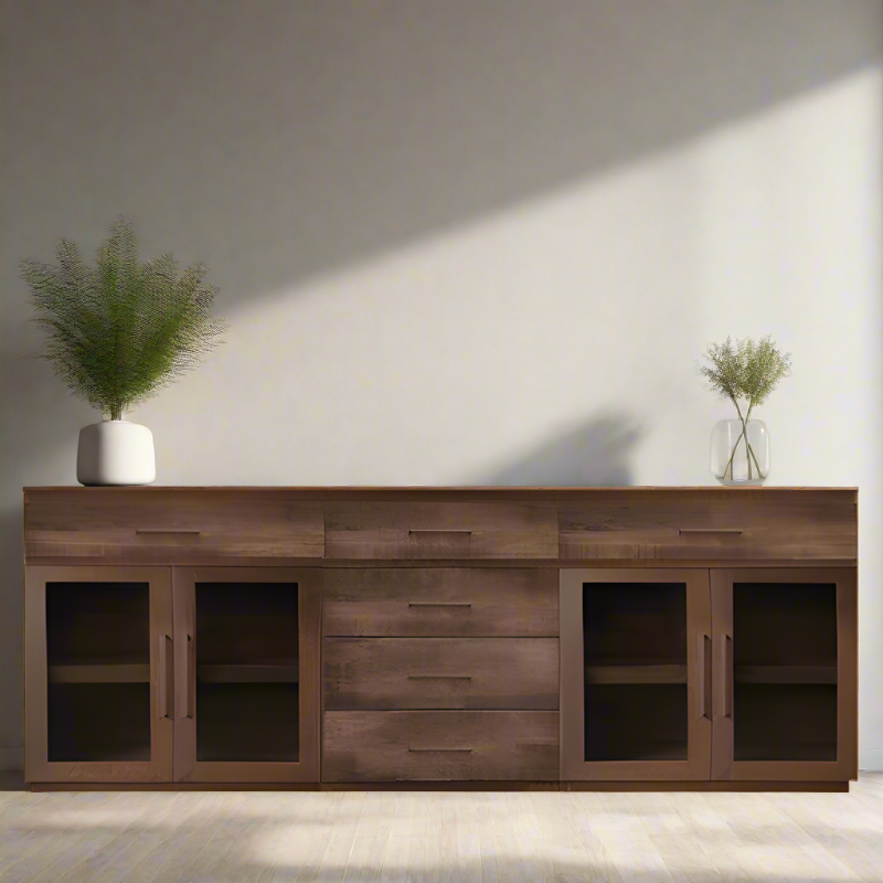 Bristol Sideboard With Drawers - Glass Door