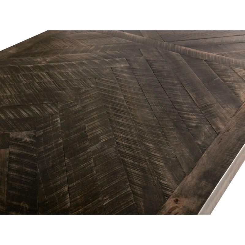 Herringbone Solid Wood Dining Table