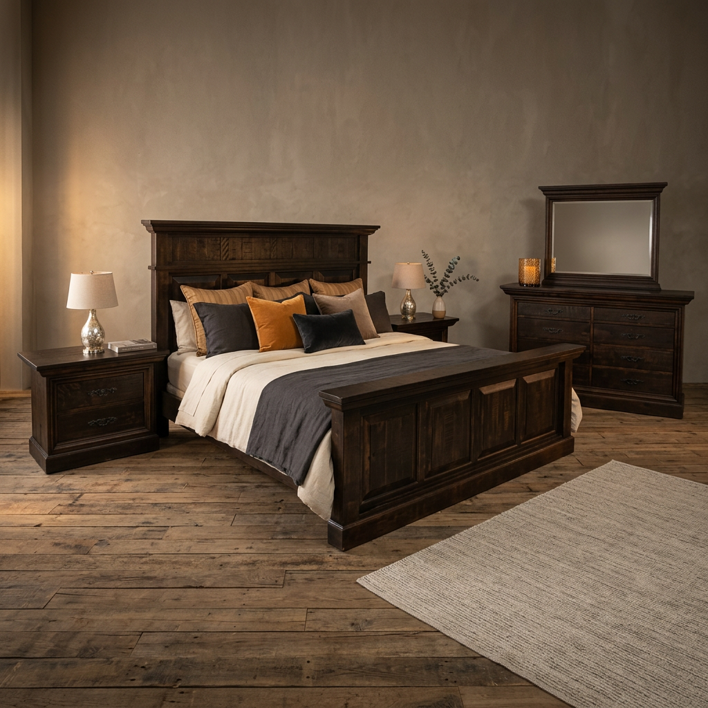 Rustic Philippe Solid Wood Mirror