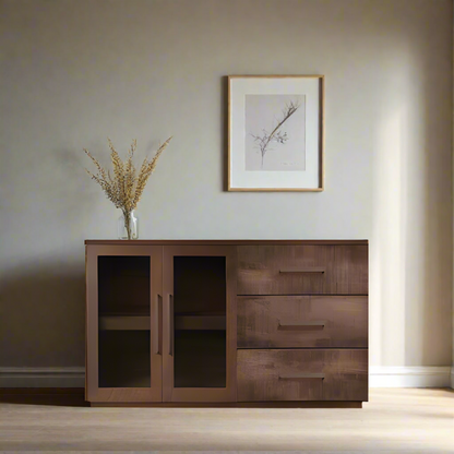 Bristol Sideboard With Drawers - Glass Door