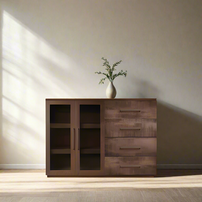Bristol Sideboard With Drawers - Glass Door