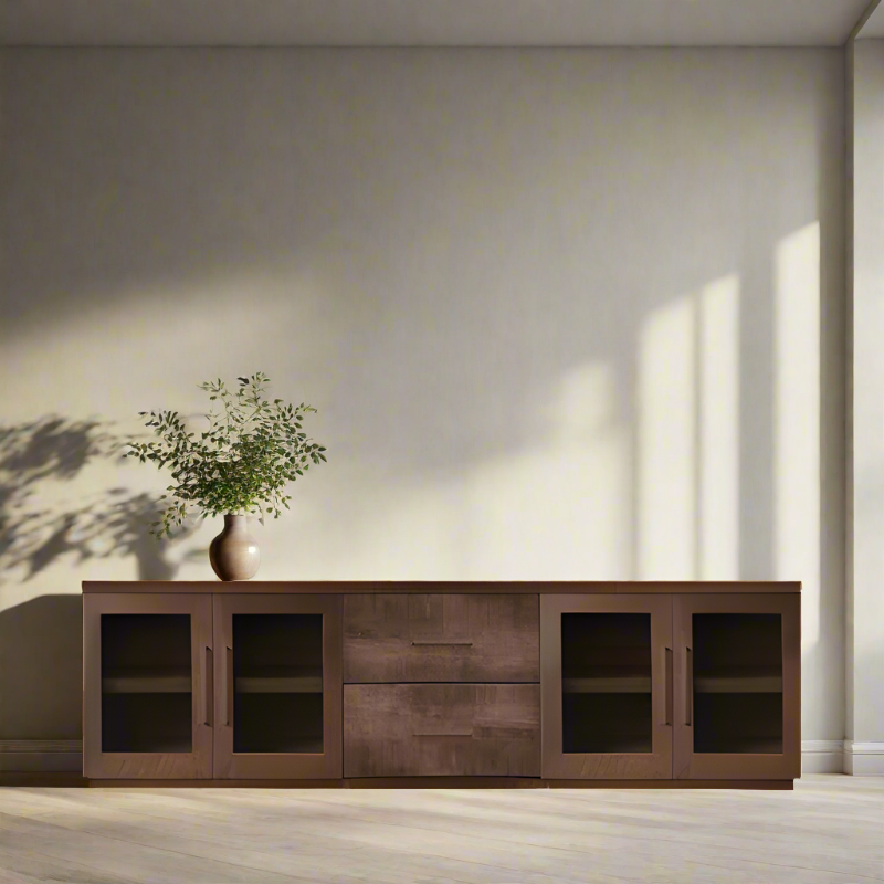 Bristol Sideboard With Drawers - Glass Door