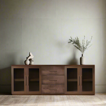 Bristol Sideboard With Drawers - Glass Door