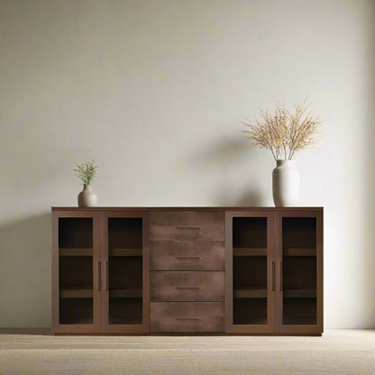 Bristol Sideboard With Drawers - Glass Door