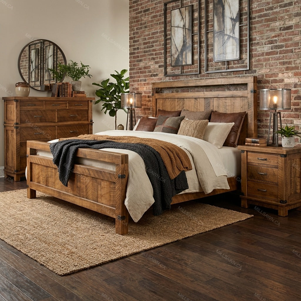 Alba Solid Wood Storage Bed