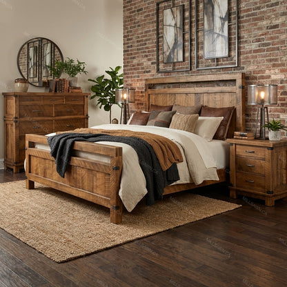 Alba Solid Wood Storage Bed