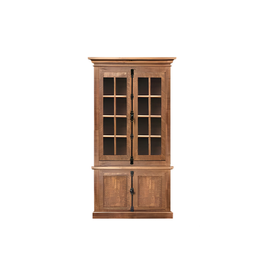 Alexandria Wall Cabinet 2 Glass/2 Wood Door